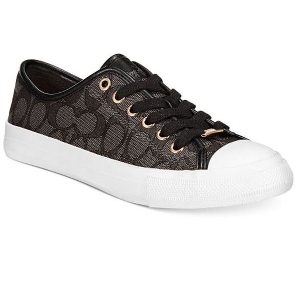 Coach Shoes - COACH Empire Low Top Logo Sneakers